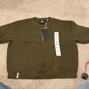 PALLADIUM Men's Pullover Sweatshirt Size XL In Moss Green